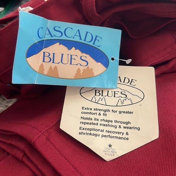 NWT (CASCADE BLUES) ladies pants,made in USA size (18 missy - 4 ) wine color - Picture 10 of 16